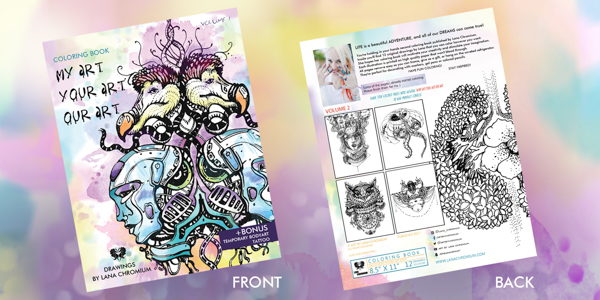 Coloring book by Lana Chromium Volume 1 to buy