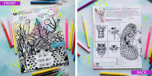 Coloring book by Lana Chromium Volume 2 to buy